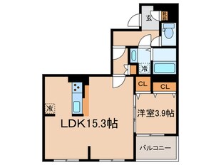 The　MANOR　KYODOの物件間取画像